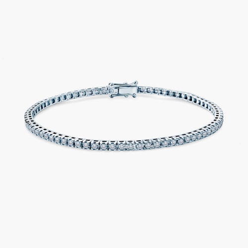 Bransoletka tenisowa Share Your Love 2,3mm: białe złoto, diamenty laboratoryjne